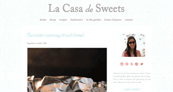Desktop Screenshot of lacasadesweets.com