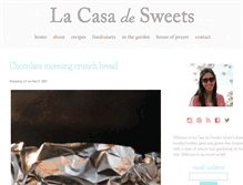 Tablet Screenshot of lacasadesweets.com